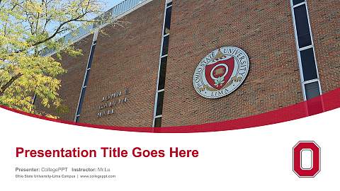 Ohio State University-Lima Campus Course/Courseware Creation PPT Template