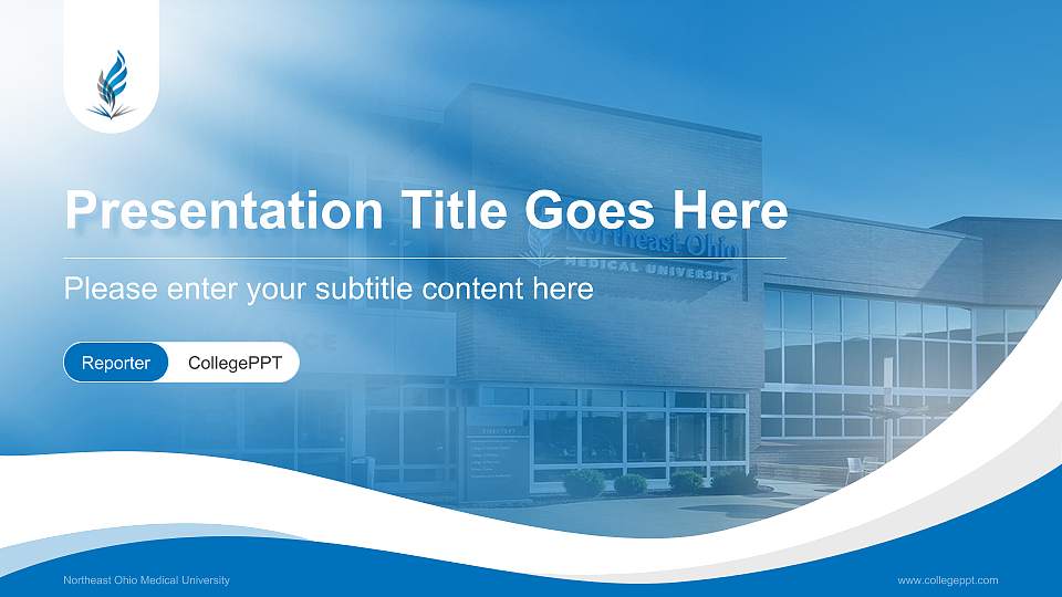 Northeast Ohio Medical University Lecture Sharing and Networking Event PPT Template16:9 ratio PPT effect preview image
