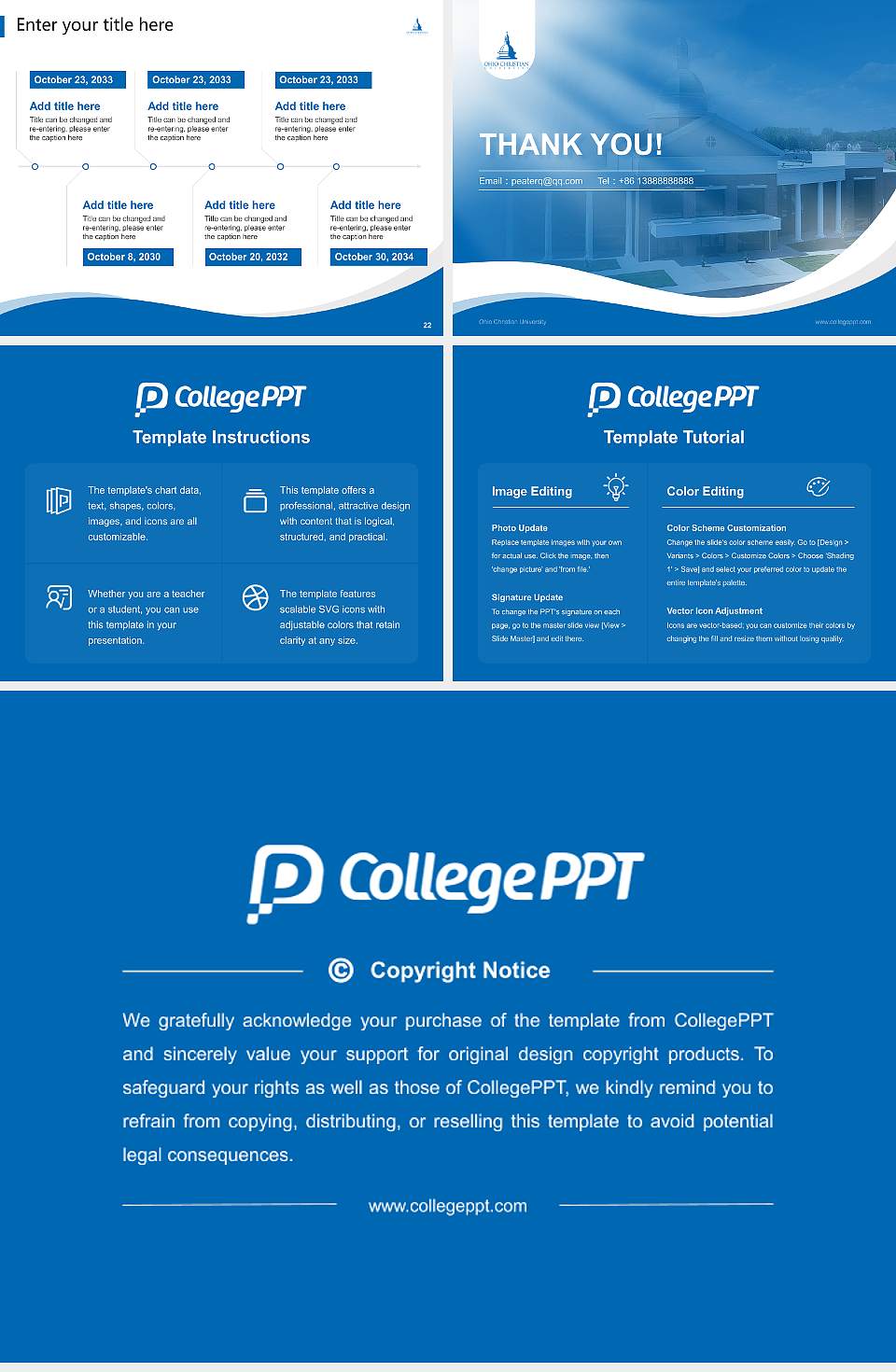 Ohio Christian University Lecture Sharing and Networking Event PPT Template4:3 ratio PPT effect preview image4