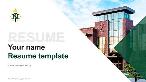 Northern Michigan University Resume PPT Template