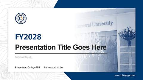 Northcentral University Academic Presentation/Research Findings Report PPT Template