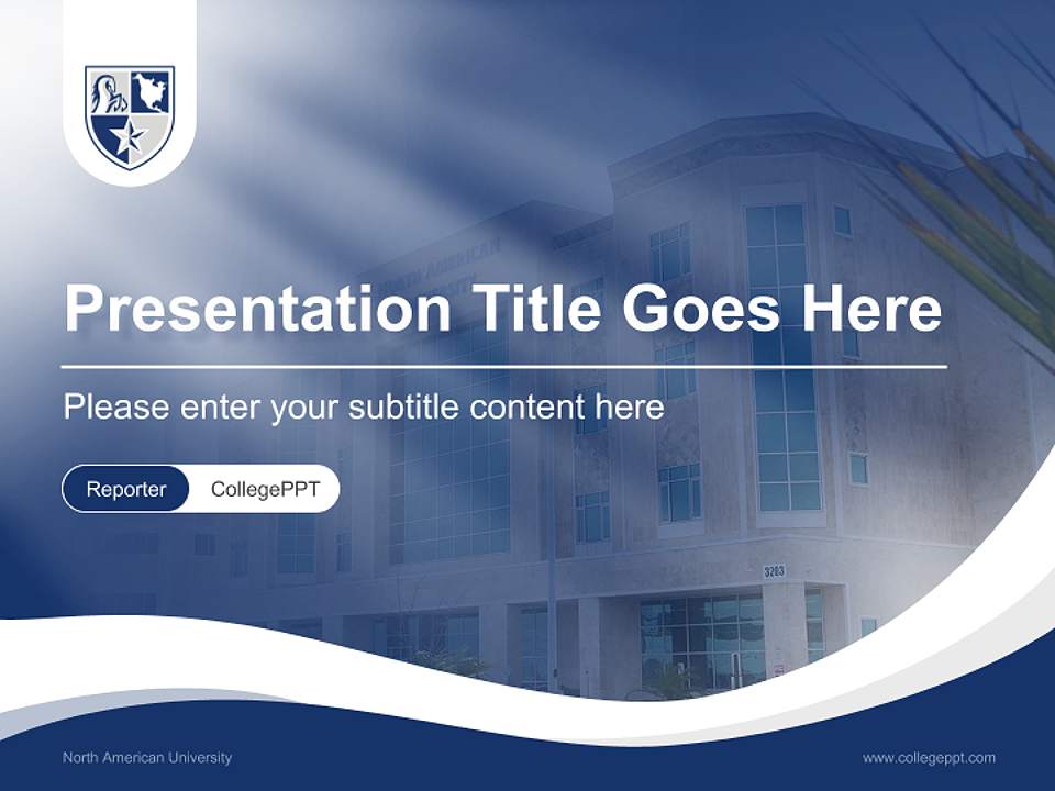North American University Lecture Sharing and Networking Event PPT Template4:3 ratio PPT effect preview image4
