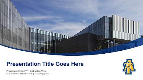 North Carolina a & T State University Course/Courseware Creation PPT Template