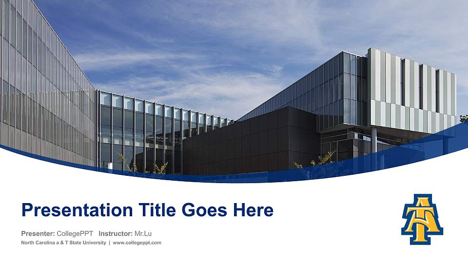 North Carolina a & T State University Course/Courseware Creation PPT Template16:9 ratio PPT effect preview image