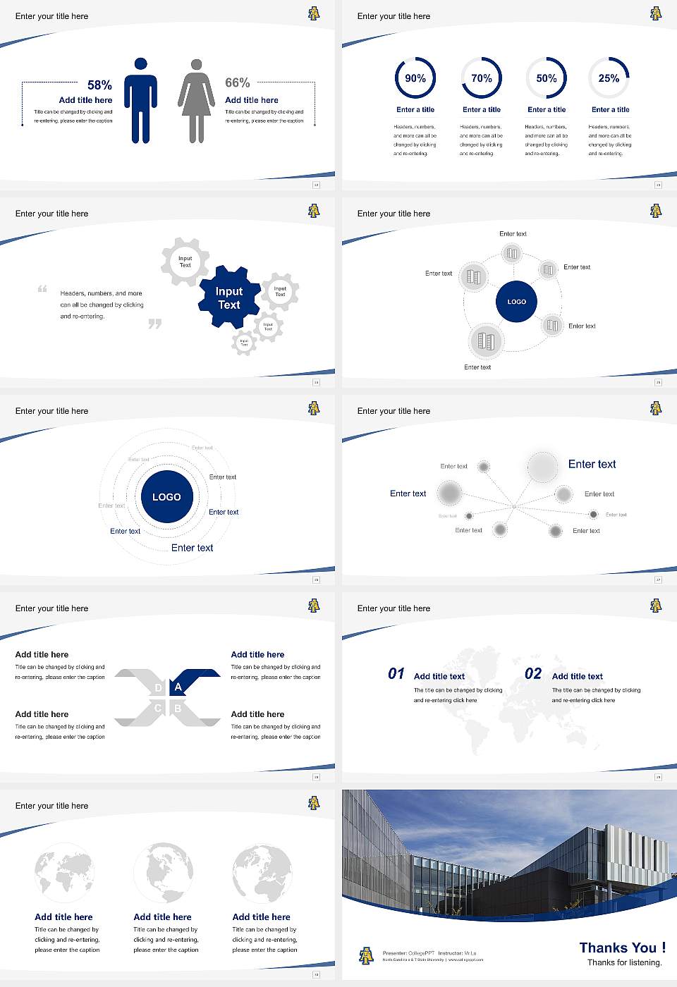 North Carolina a & T State University Course/Courseware Creation PPT Template16:9 ratio PPT effect preview image4
