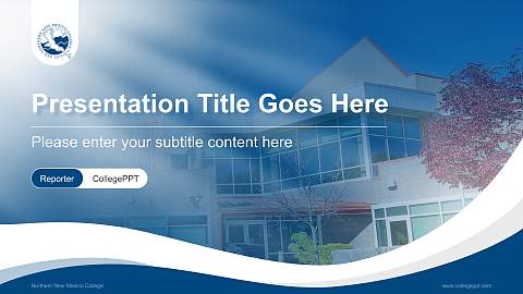 Northern New Mexico College Lecture Sharing and Networking Event PPT Template
