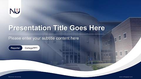 Newman University Lecture Sharing and Networking Event PPT Template