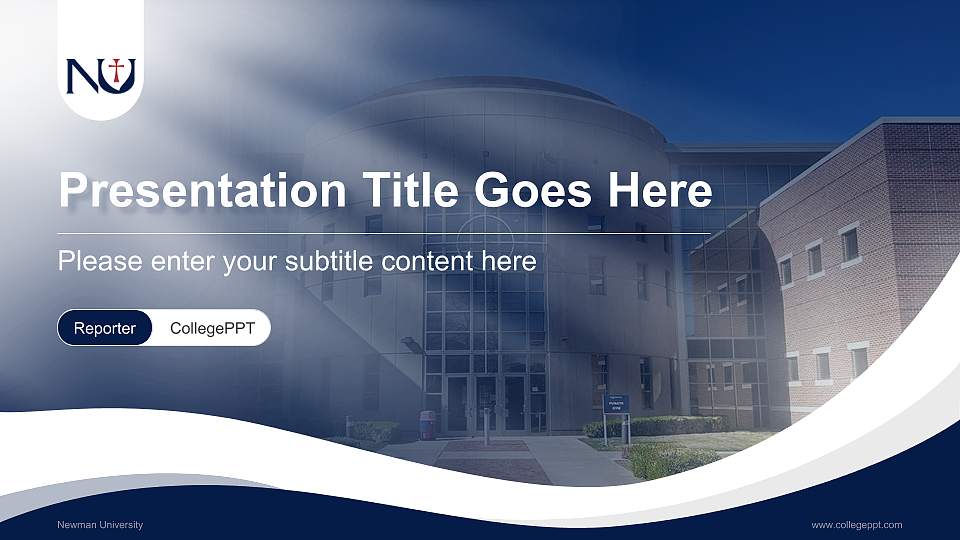 Newman University Lecture Sharing and Networking Event PPT Template16:9 ratio PPT effect preview image