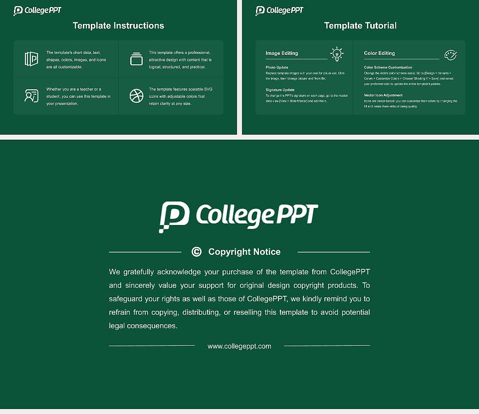 Northern Michigan University Academic Presentation/Research Findings Report PPT Template16:9 ratio PPT effect preview image5