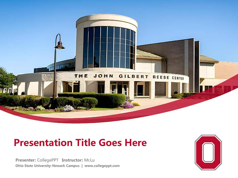 Ohio State University-Newark Campus Course/Courseware Creation PPT Template4:3 ratio PPT effect preview image5