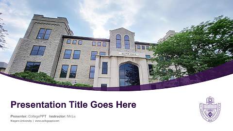 Niagara University Course/Courseware Creation PPT Template