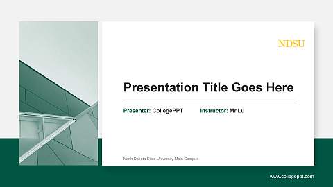 North Dakota State University-Main Campus General Purpose PPT Template