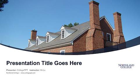 Northland College Course/Courseware Creation PPT Template