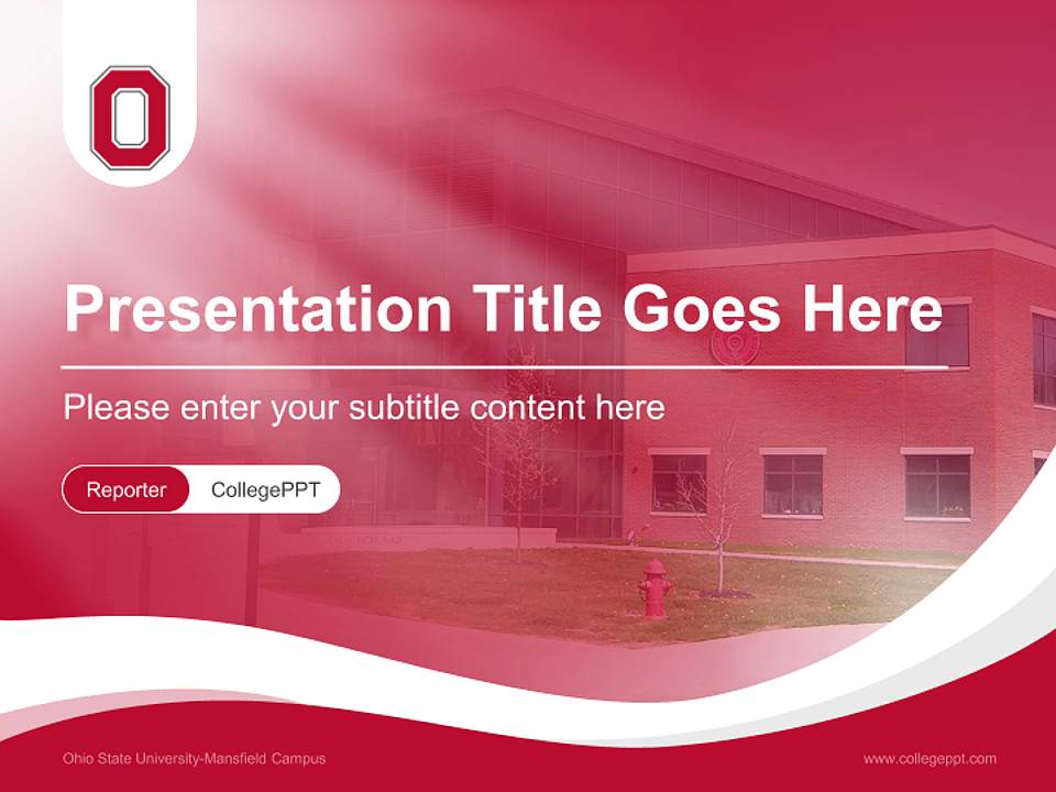 Ohio State University-Mansfield Campus Lecture Sharing and Networking Event PPT Template4:3 ratio PPT effect preview image4