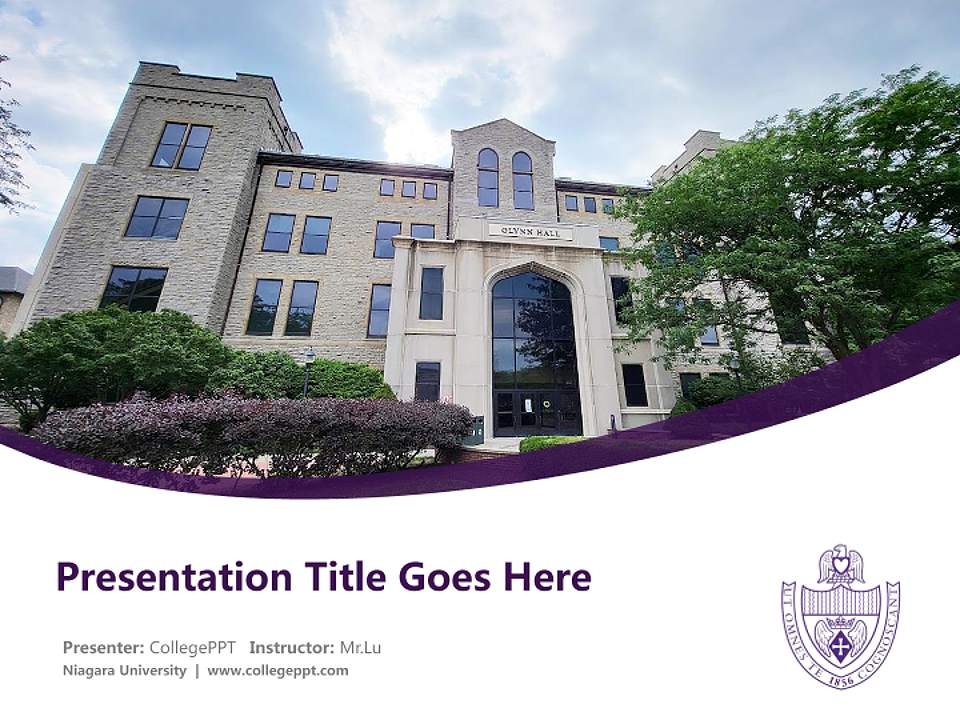 Niagara University Course/Courseware Creation PPT Template4:3 ratio PPT effect preview image5