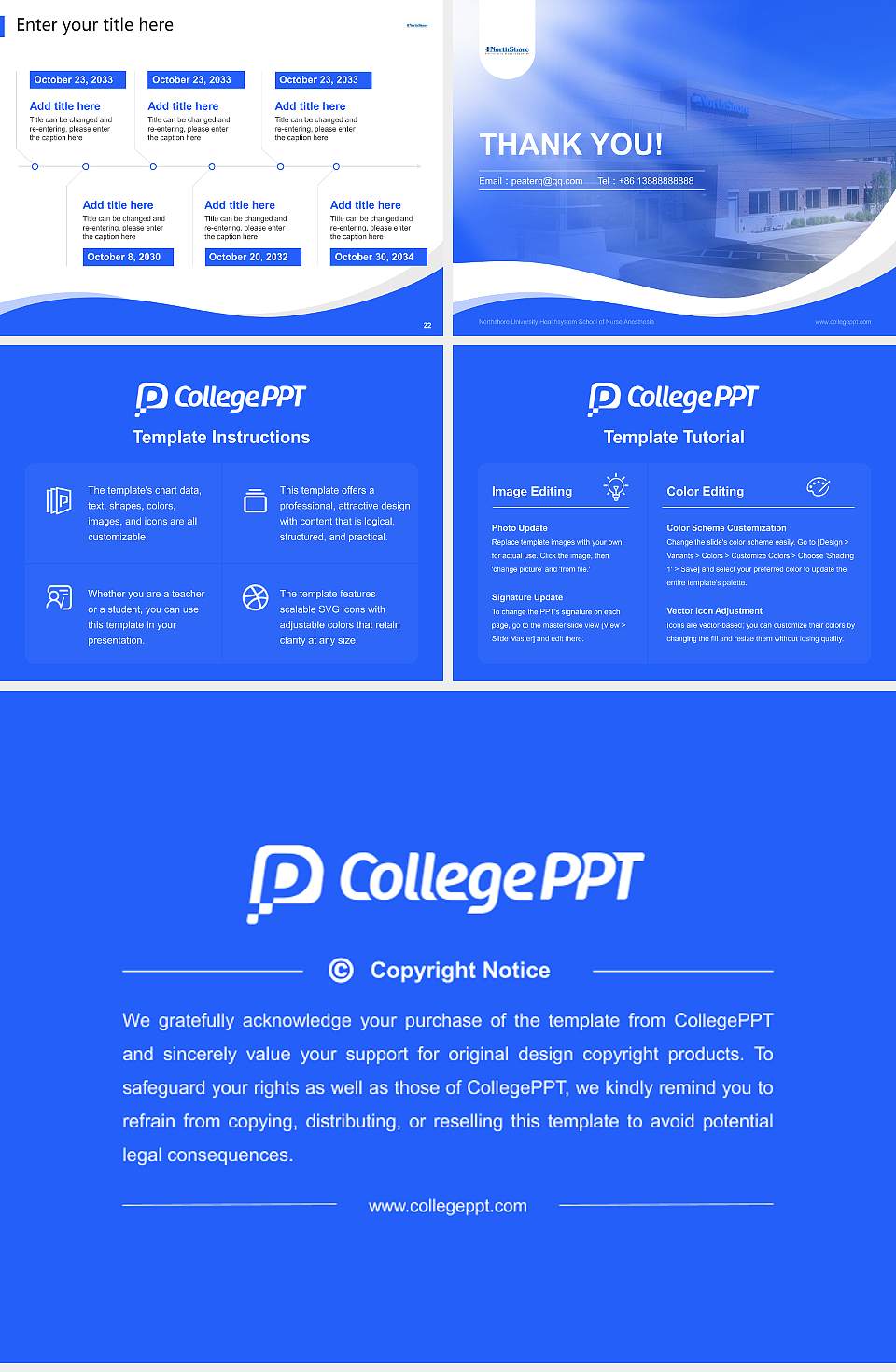 Northshore University Healthsystem School of Nurse Anesthesia Lecture Sharing and Networking Event PPT Template4:3 ratio PPT effect preview image4