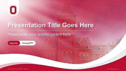 Ohio State University-Main Campus Lecture Sharing and Networking Event PPT Template