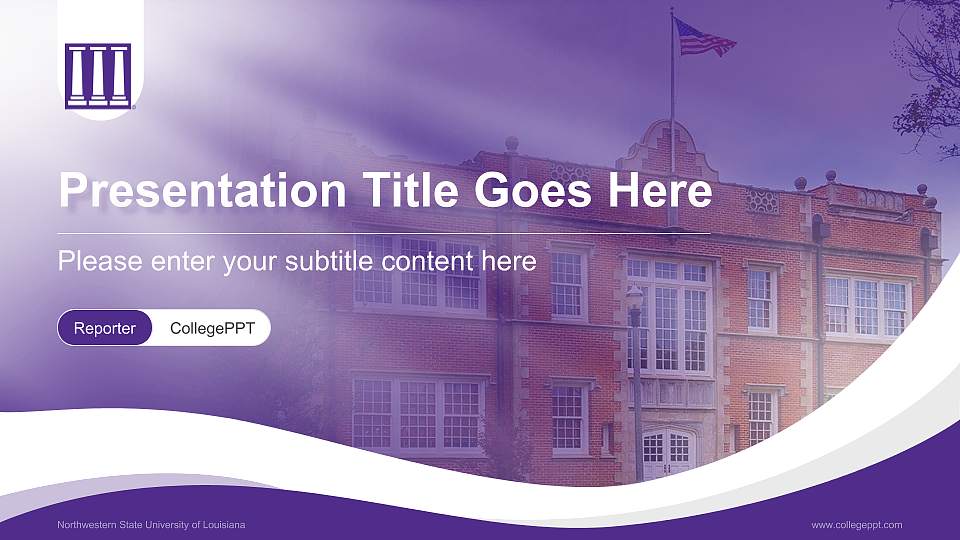 Northwestern State University of Louisiana Lecture Sharing and Networking Event PPT Template16:9 ratio PPT effect preview image1