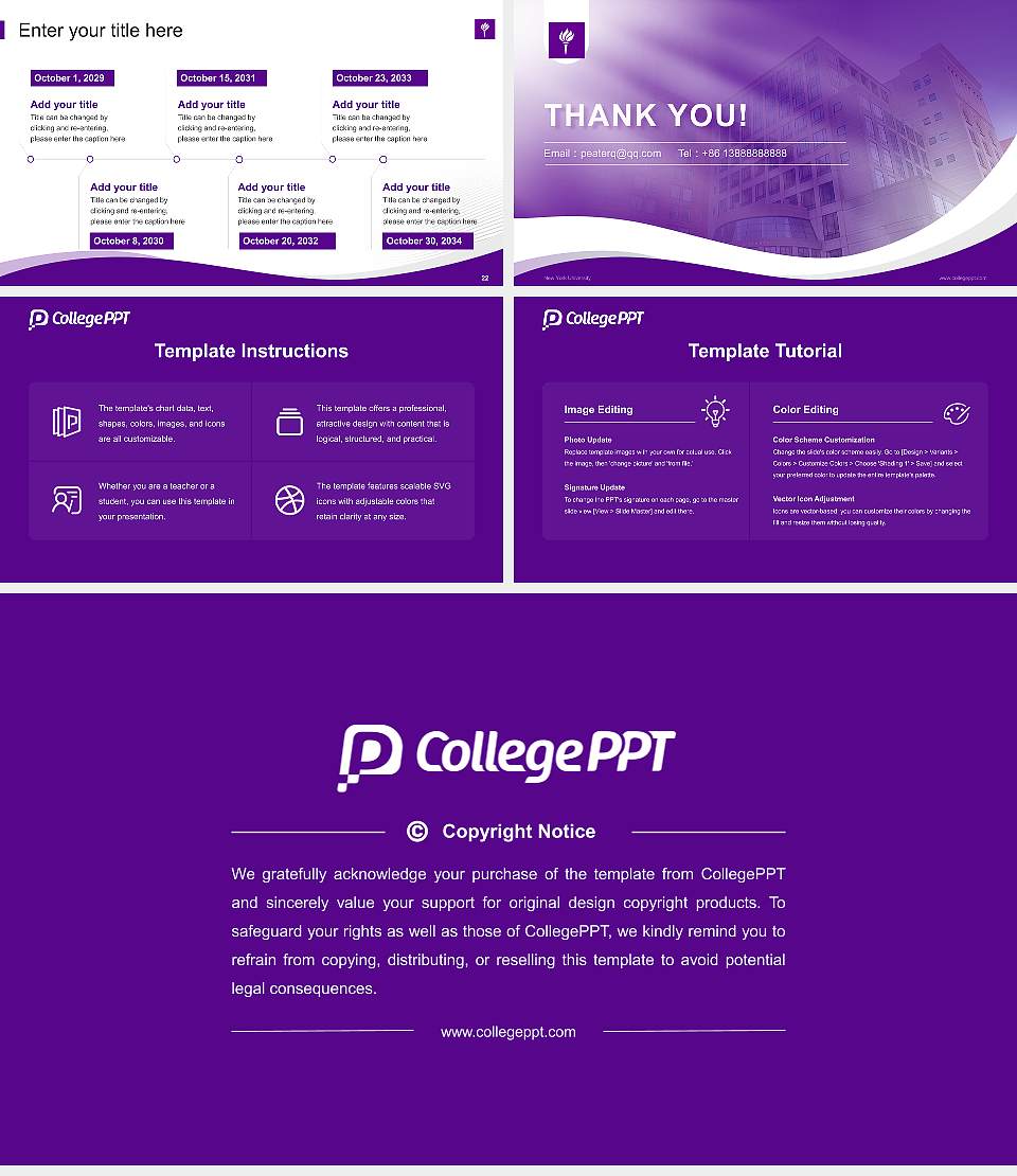 New York University Lecture Sharing and Networking Event PPT Template16:9 ratio PPT effect preview image4