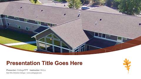 Oak Hills Christian College Course/Courseware Creation PPT Template
