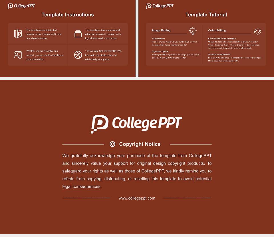 Oak Hills Christian College Course/Courseware Creation PPT Template16:9 ratio PPT effect preview image5