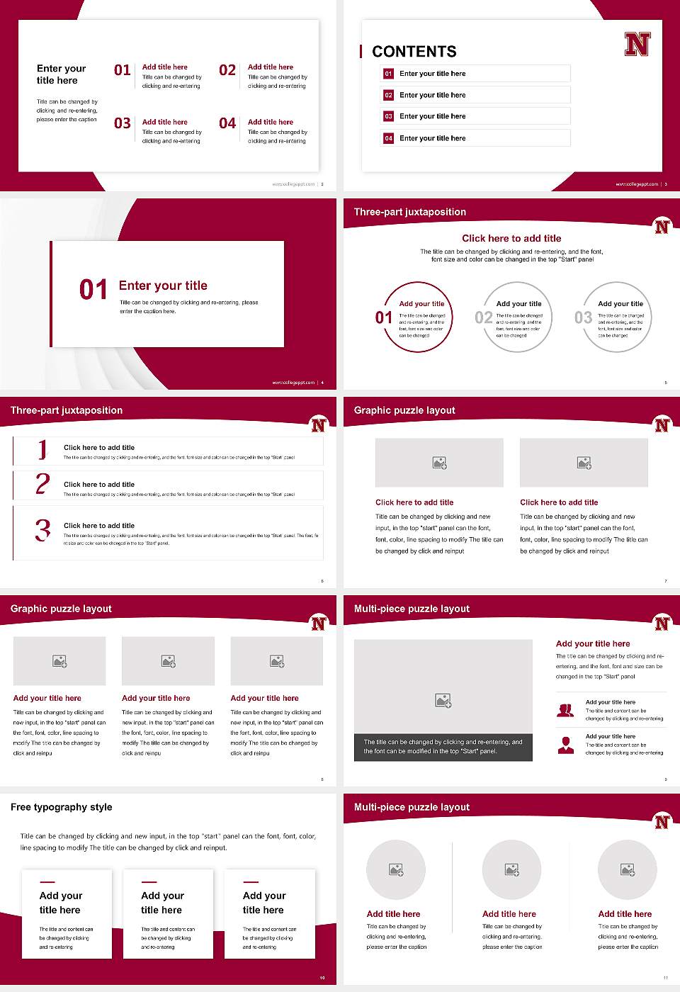 Northern State University Academic Presentation/Research Findings Report PPT Template16:9 ratio PPT effect preview image2