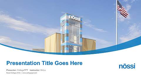 Nossi College of Art Course/Courseware Creation PPT Template