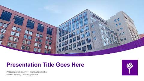 New York University Course/Courseware Creation PPT Template