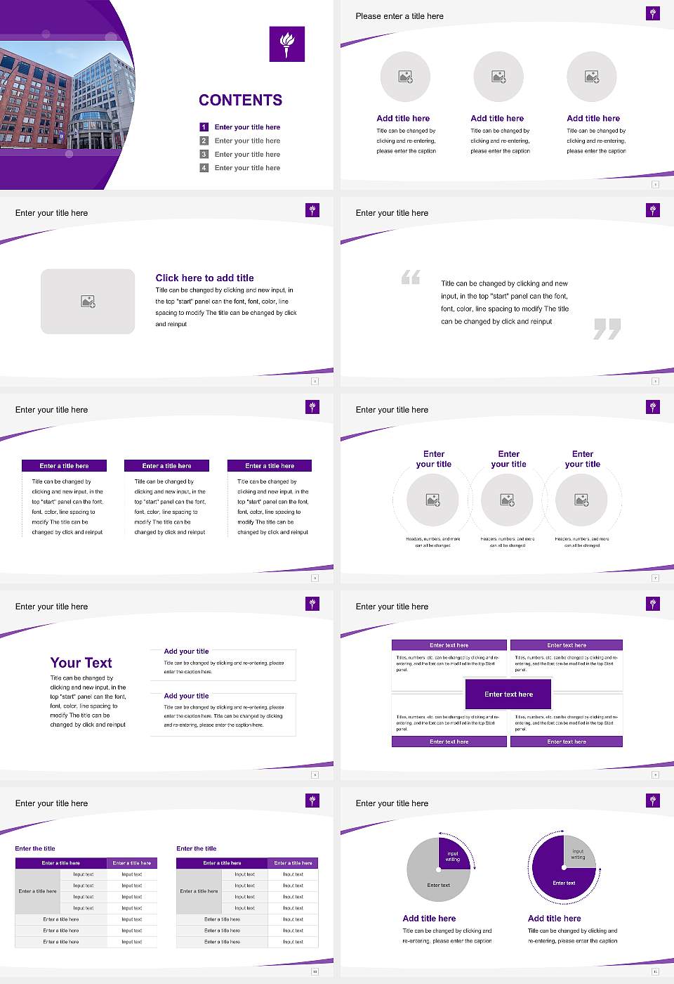 New York University Course/Courseware Creation PPT Template16:9 ratio PPT effect preview image2
