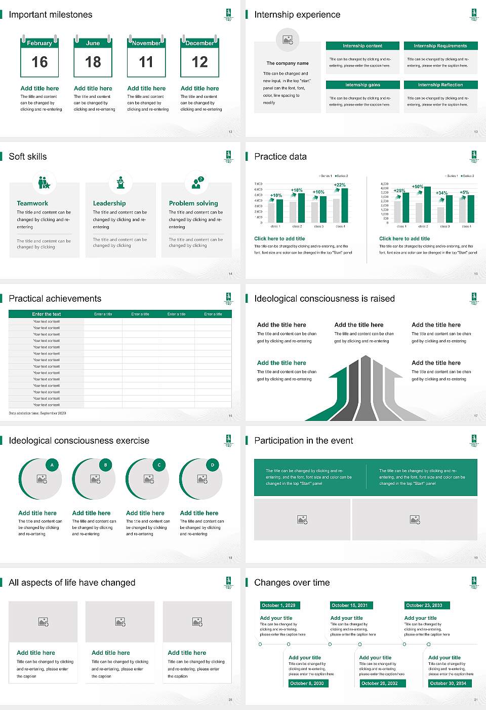 Northwestern Michigan College National Scholarship Defense PPT Template16:9 ratio PPT effect preview image3