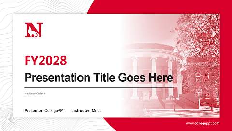Newberry College Academic Presentation/Research Findings Report PPT Template