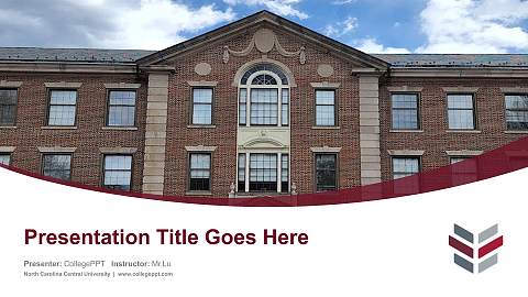 North Carolina Central University Course/Courseware Creation PPT Template