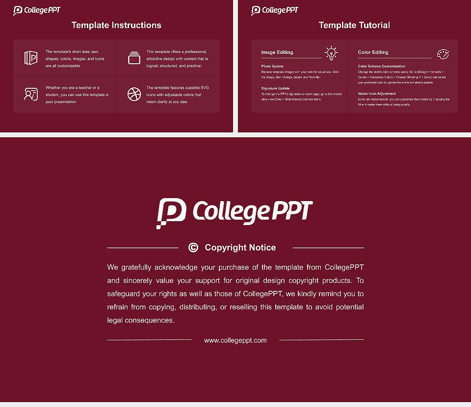 North Carolina Central University Course/Courseware Creation PPT Template16:9 ratio PPT effect preview image5
