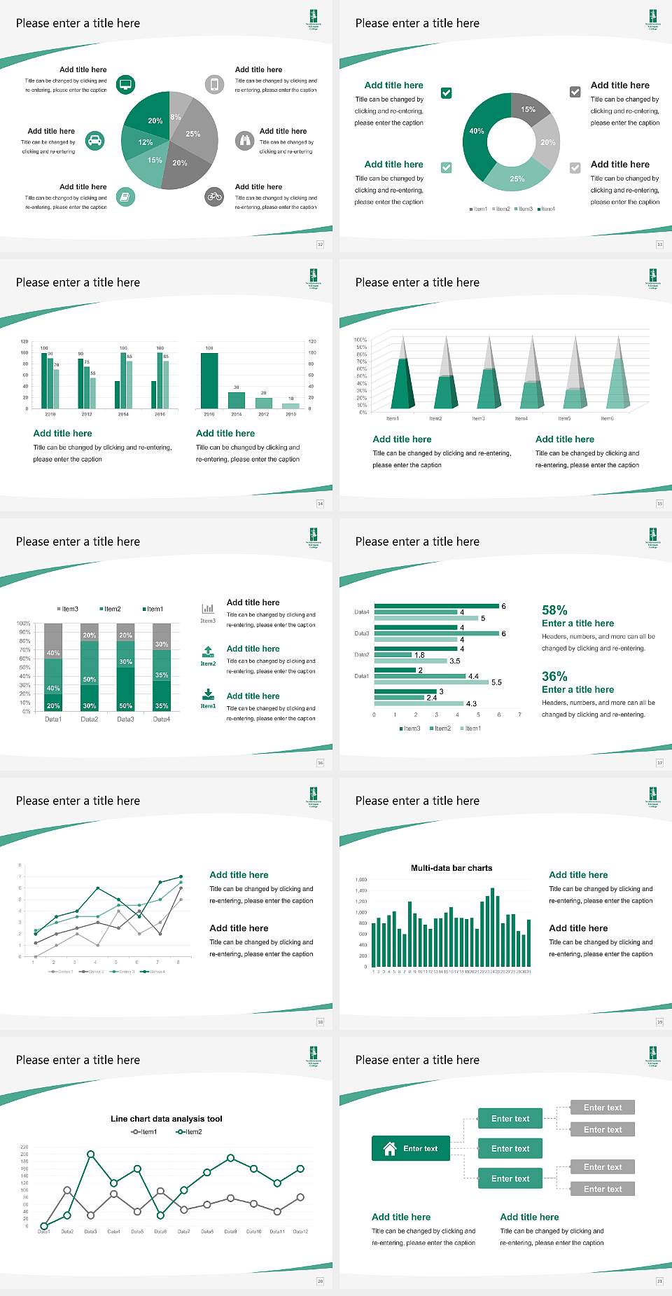 Northwestern Michigan College Course/Courseware Creation PPT Template4:3 ratio PPT effect preview image3