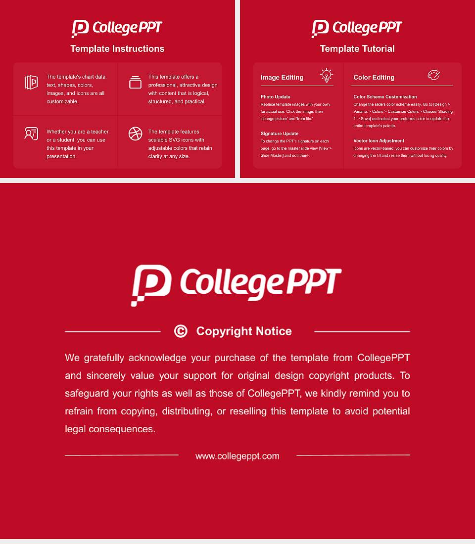 Oberlin College Course/Courseware Creation PPT Template4:3 ratio PPT effect preview image5