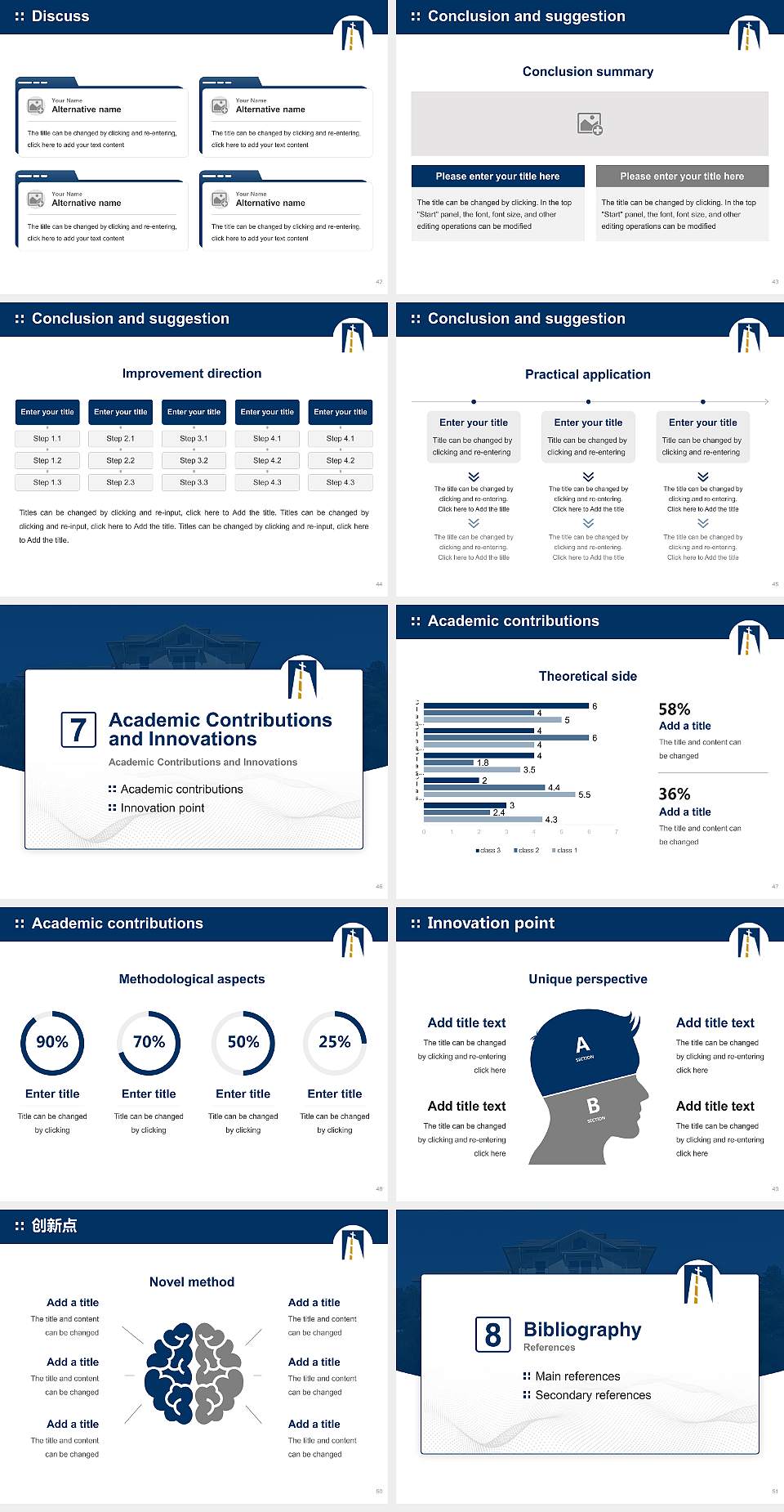 Notre Dame De Namur University Graduation Thesis Defense PPT Template4:3 ratio PPT effect preview image6