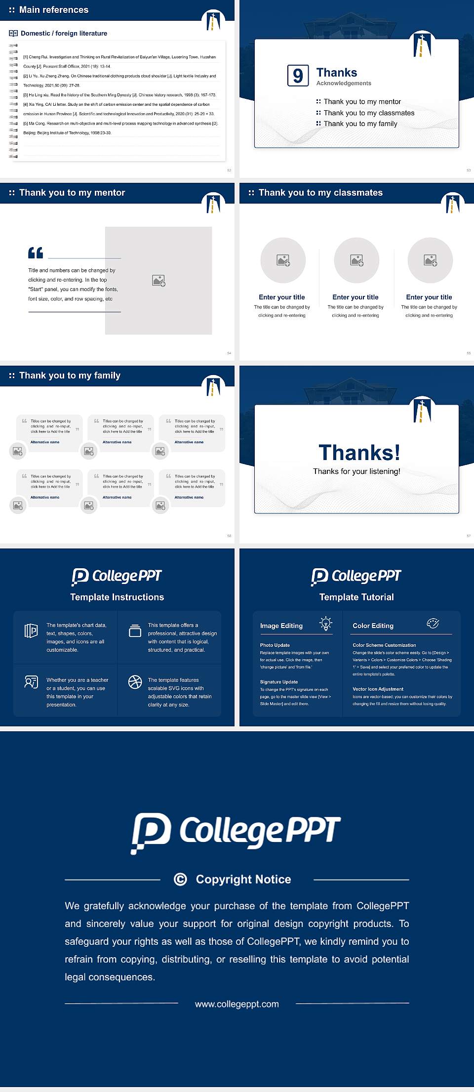 Notre Dame De Namur University Graduation Thesis Defense PPT Template4:3 ratio PPT effect preview image7