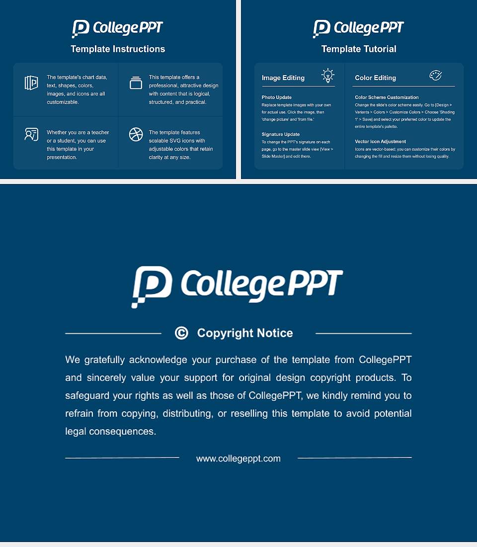 Northern Vermont University Course/Courseware Creation PPT Template4:3 ratio PPT effect preview image5