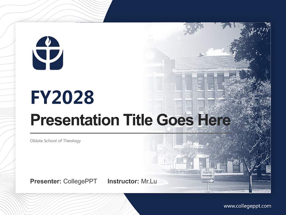 Oblate School of Theology Academic Presentation/Research Findings Report PPT Template4:3 ratio PPT effect preview image5