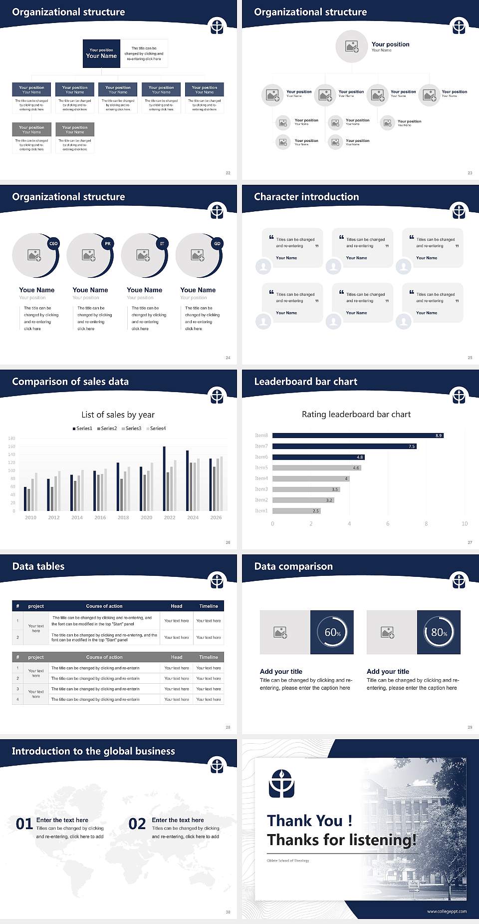 Oblate School of Theology Academic Presentation/Research Findings Report PPT Template4:3 ratio PPT effect preview image4