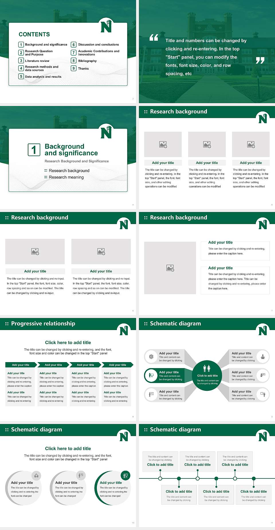 Northwest Missouri State University Graduation Thesis Defense PPT Template4:3 ratio PPT effect preview image2