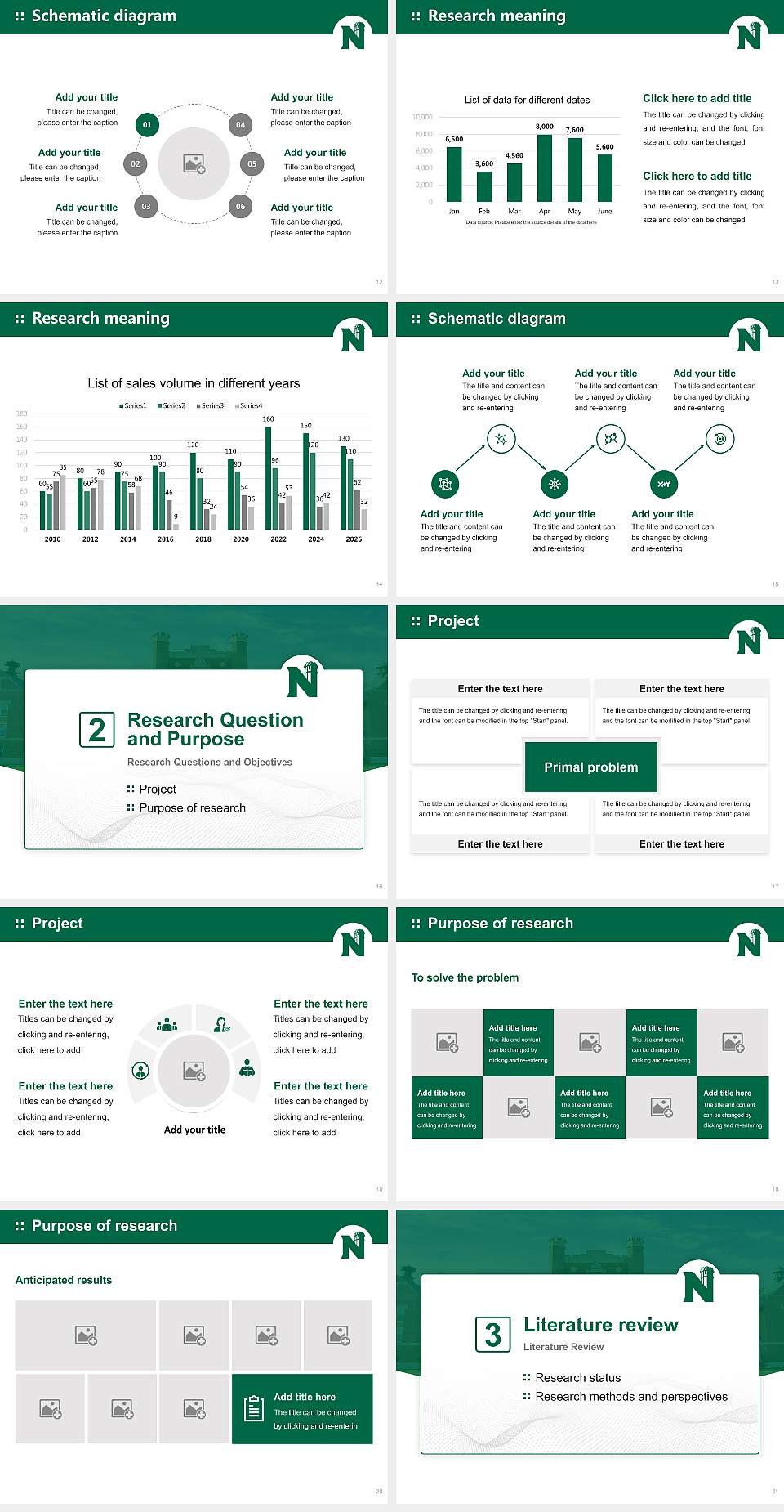 Northwest Missouri State University Graduation Thesis Defense PPT Template4:3 ratio PPT effect preview image3