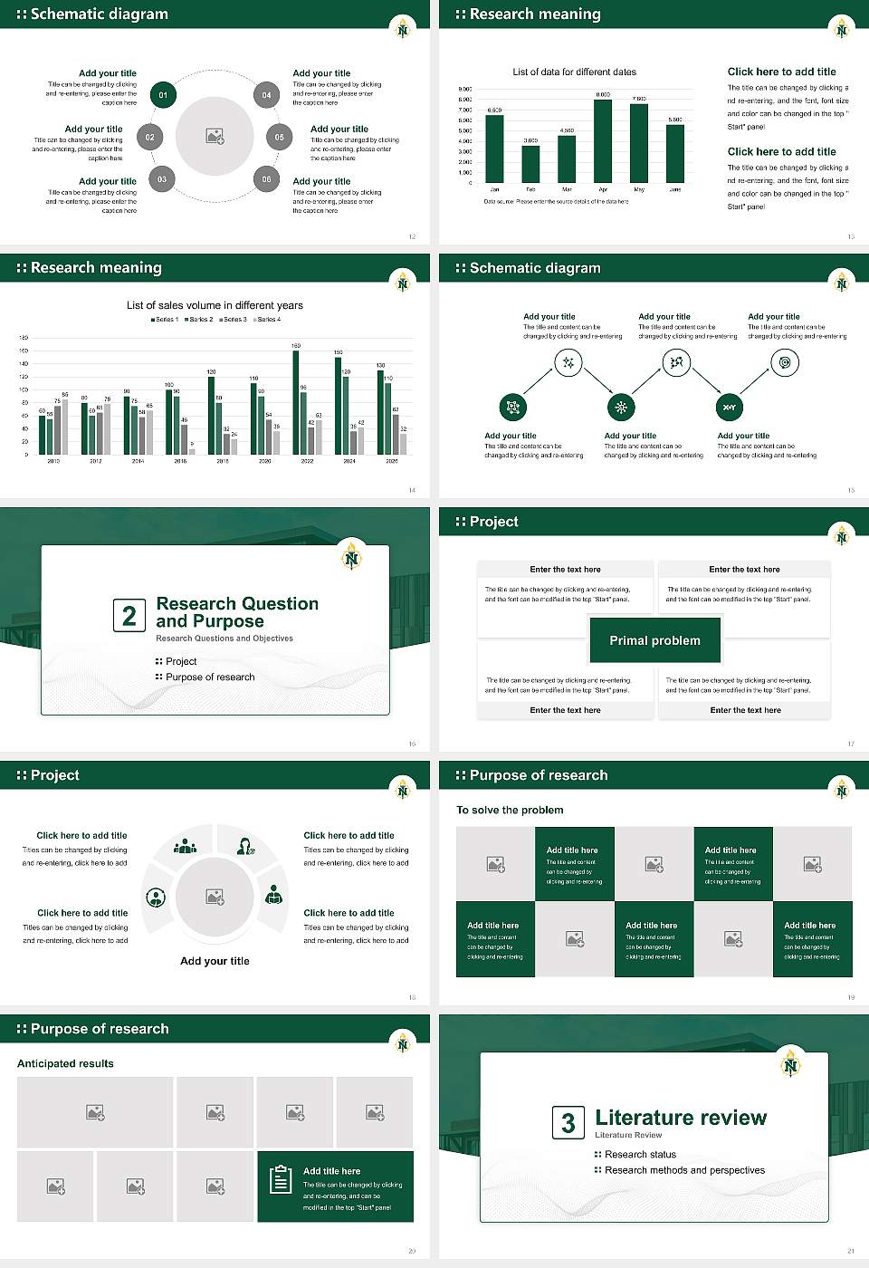 Northern Michigan University Graduation Thesis Defense PPT Template16:9 ratio PPT effect preview image3