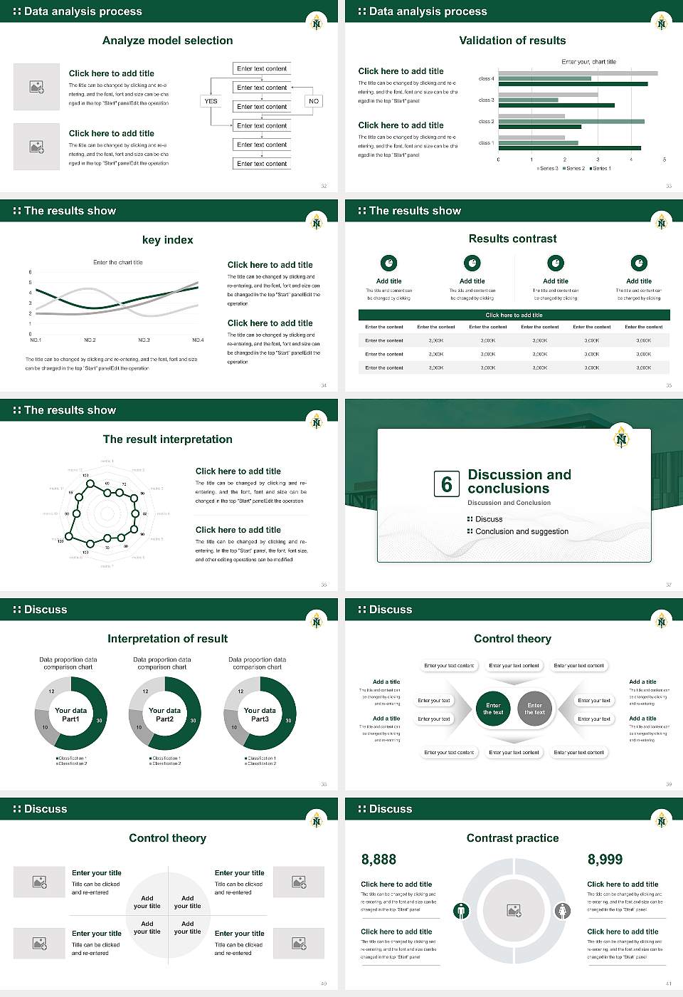 Northern Michigan University Graduation Thesis Defense PPT Template16:9 ratio PPT effect preview image5