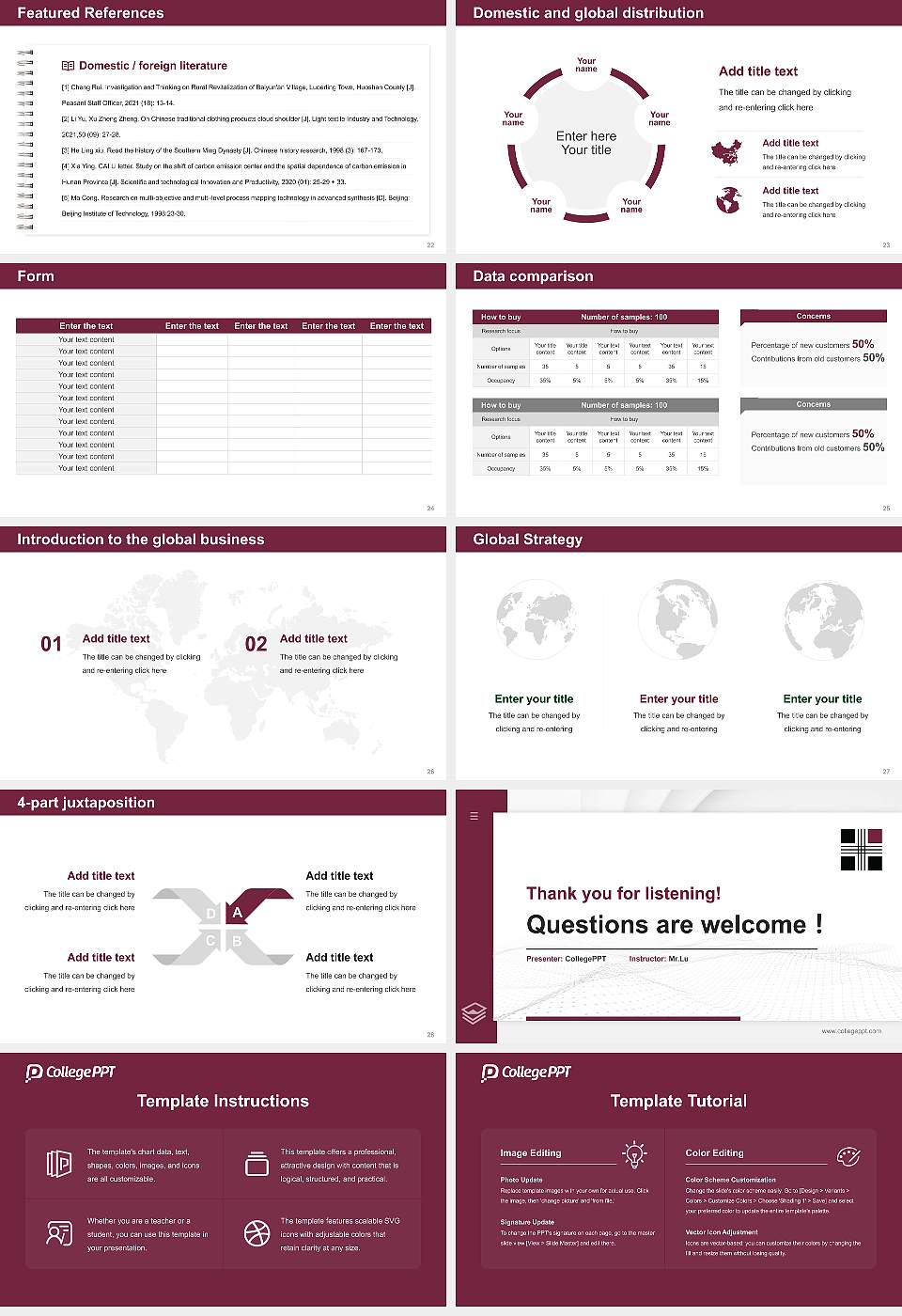 Northeastern Seminary Thesis Proposal/Graduation Defense PPT Template16:9 ratio PPT effect preview image4