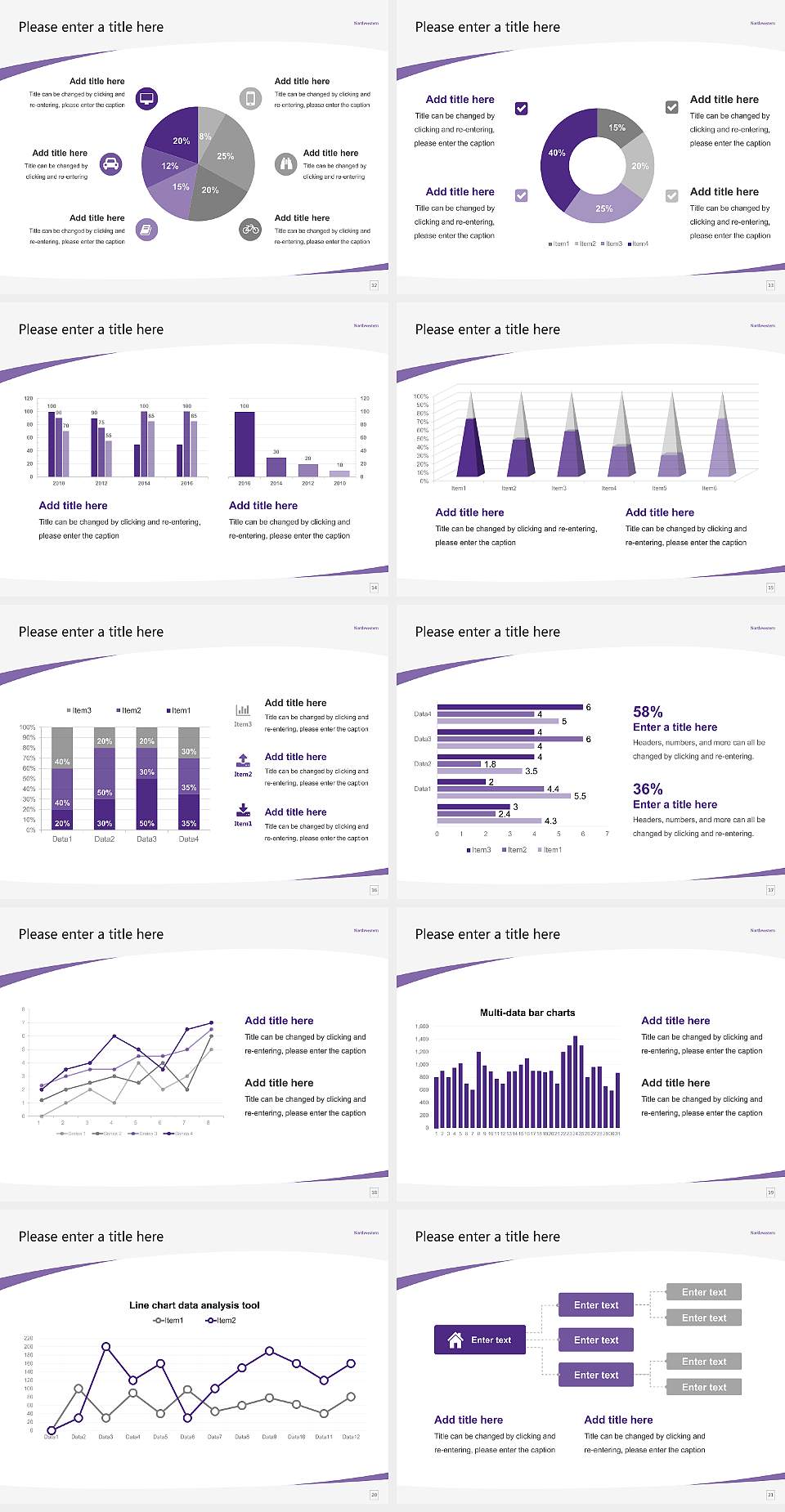 Northwestern University Course/Courseware Creation PPT Template4:3 ratio PPT effect preview image3