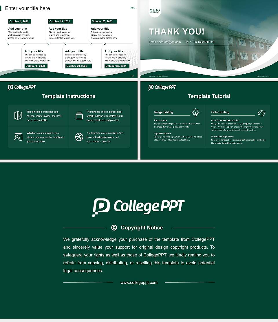 Ohio University-Main Campus Lecture Sharing and Networking Event PPT Template16:9 ratio PPT effect preview image4