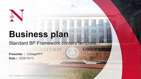 Northeastern University Lifelong Learning Network Competition/Entrepreneurship Contest PPT Template