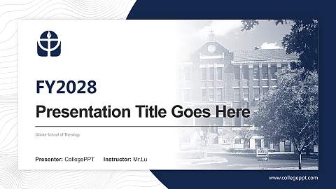 Oblate School of Theology Academic Presentation/Research Findings Report PPT Template