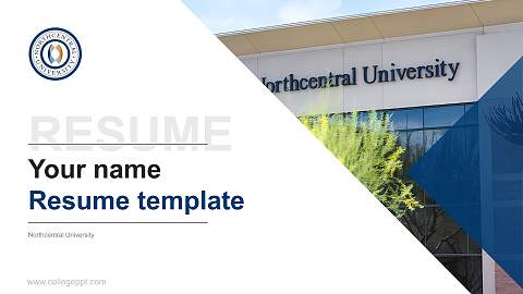 Northcentral University Resume PPT Template